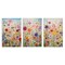 Stupell Industries Bold Flower Meadow Horizon 3pc Canvas Wall Art Set Design by RB